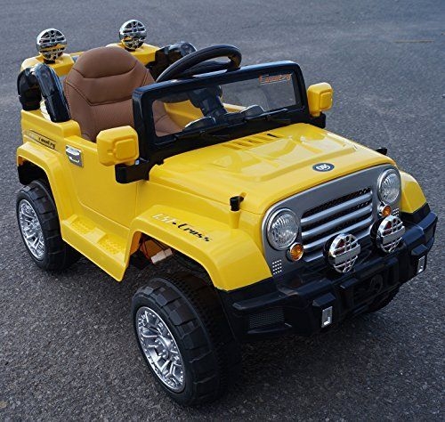 Power wheels store yellow jeep