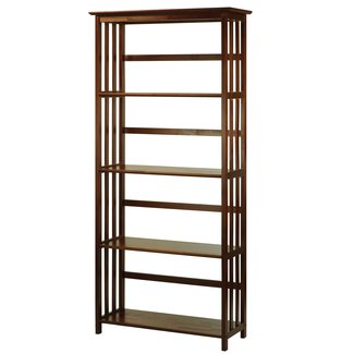 5 Tier Mission Style Bookcase : Target