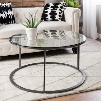 50 Inspirations Glass Circular Coffee Tables | Coffee ...