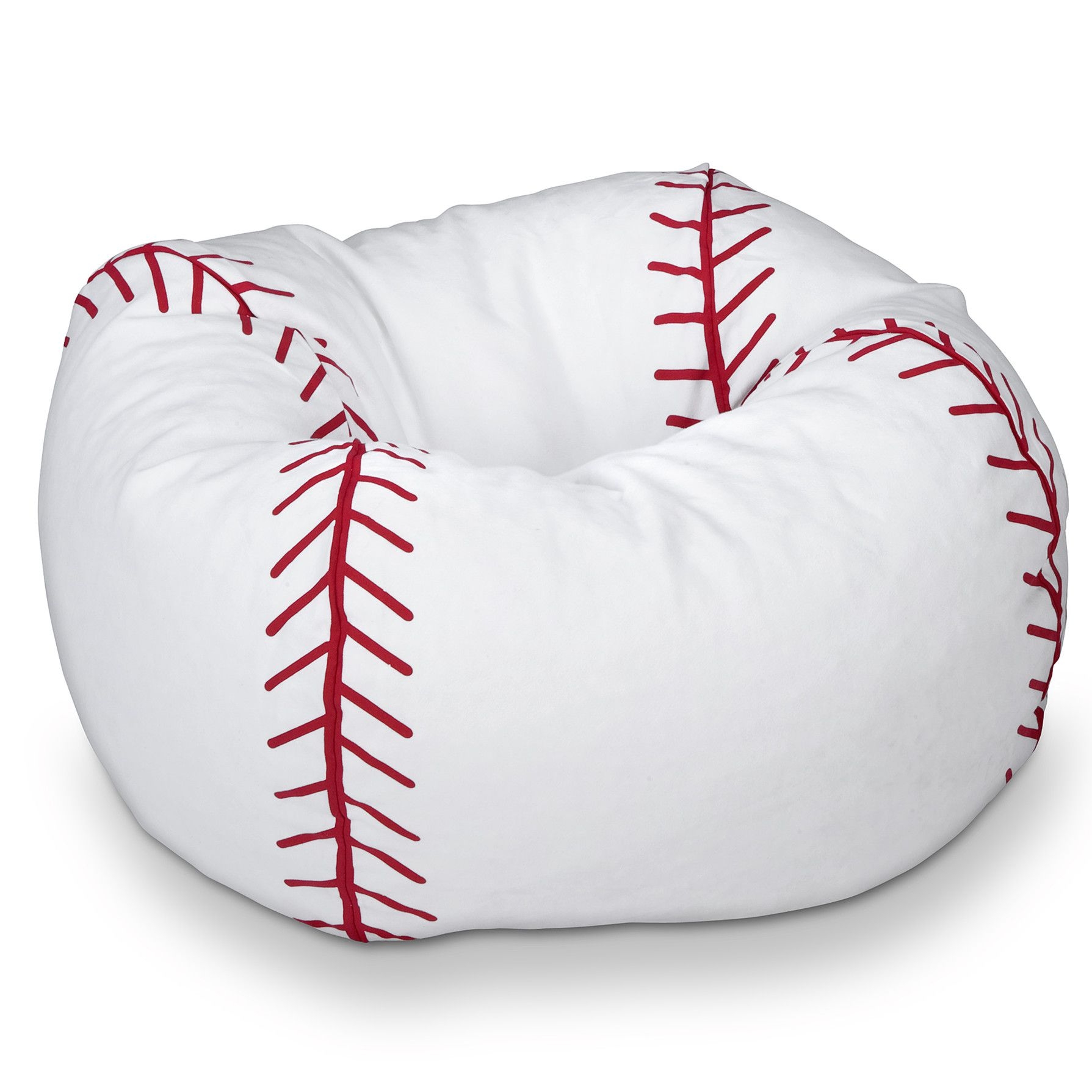 96" Round Vinyl Bean Bag, Baseball by X Rocker