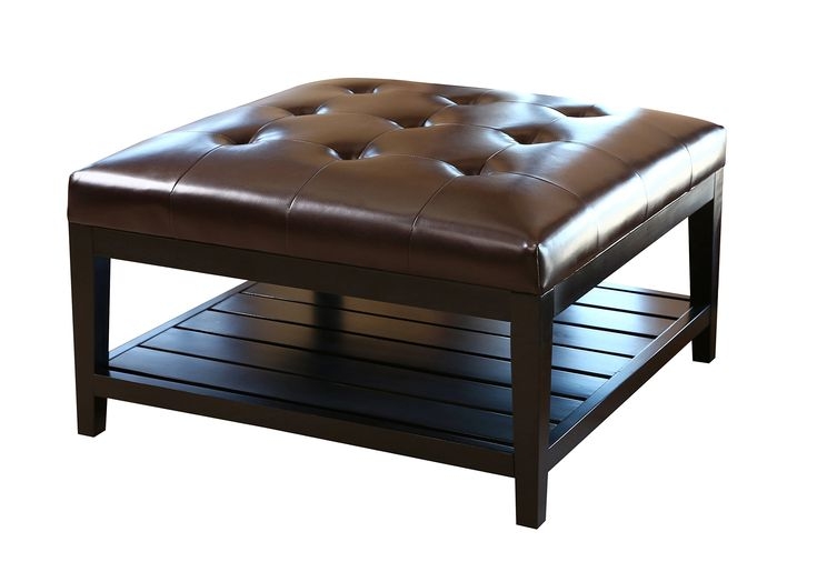 Square Leather Ottoman Coffee Table You, Square Ottoman Coffee Table Black