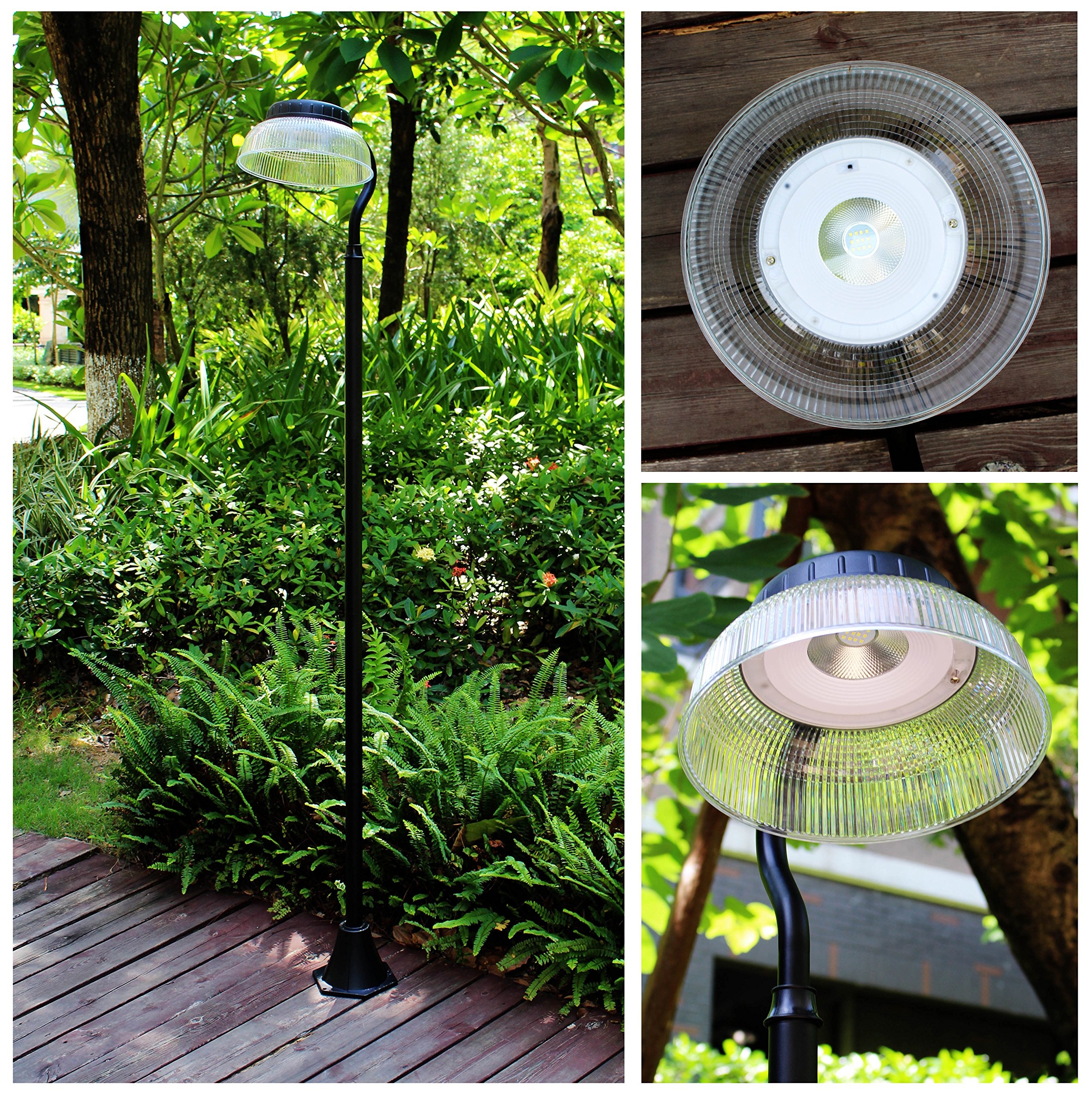 Adler Solar Power Motion 1-Light 81" Post Light