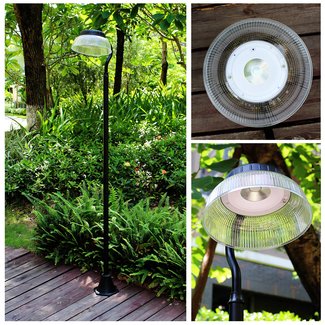 Adler Solar Power Motion 1-Light 81" Post Light