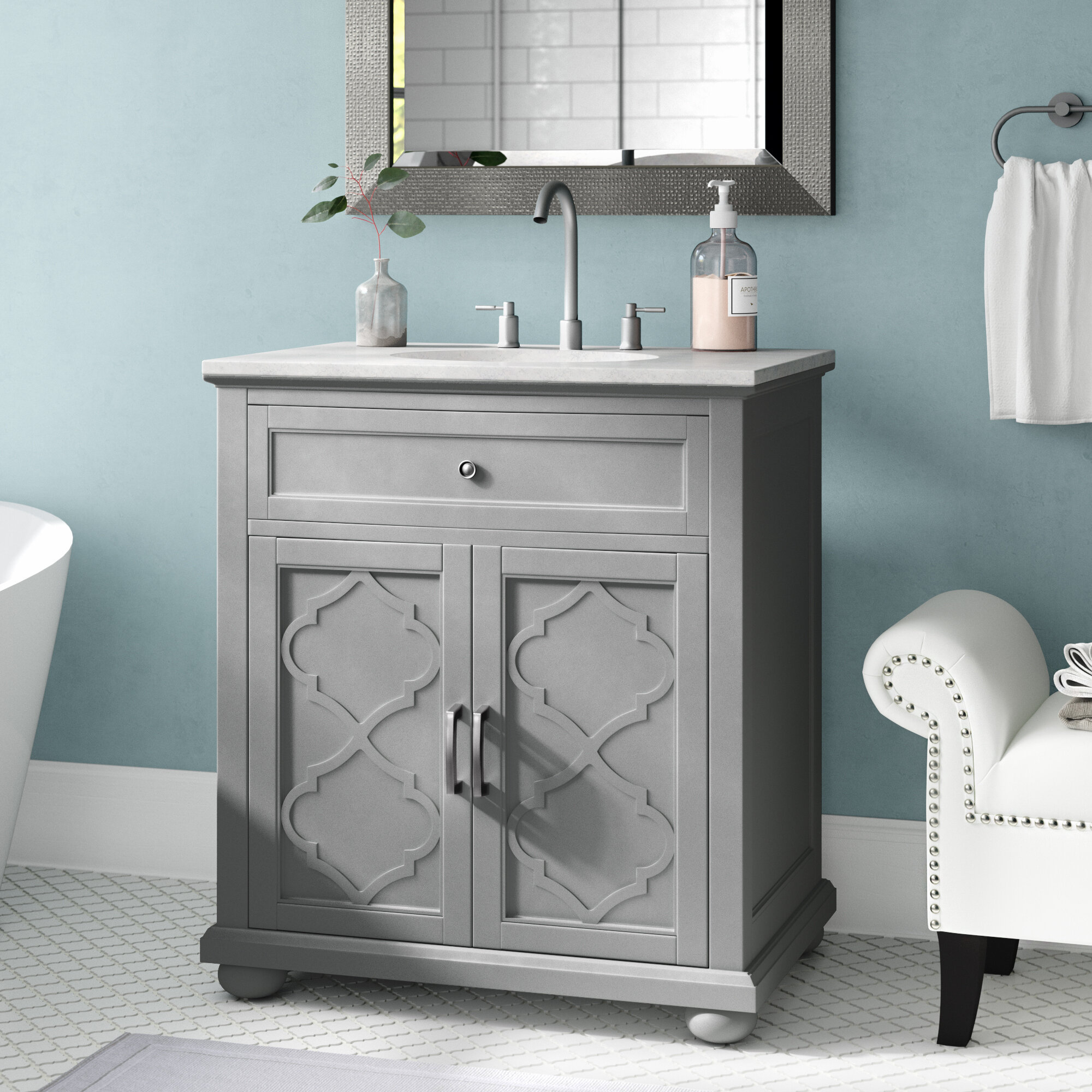 Ali 31" Single Bathroom Vanity Set