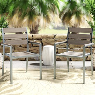 Allen Stacking Patio Dining Chair (Set of 2)
