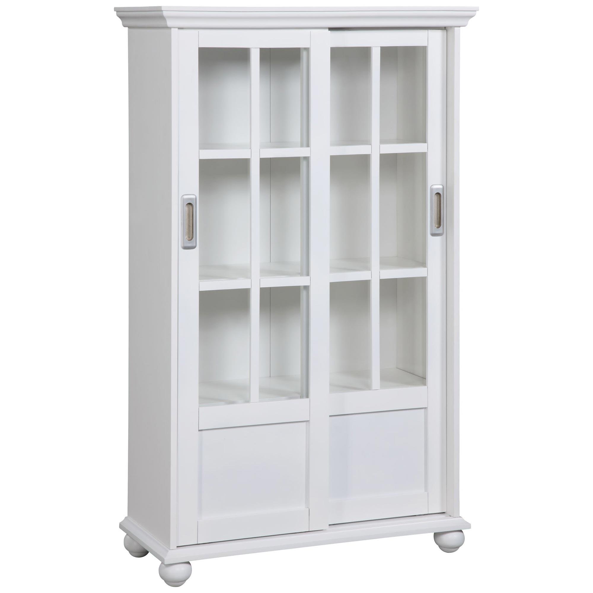 Bookcase With Glass Doors Visualhunt, White Bookcase Cabinet With Doors