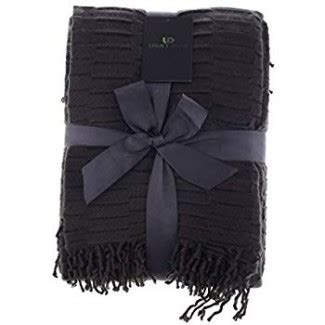 Amazon.com: Legacy Decor Charcoal Grey Color Flannel Throw ...