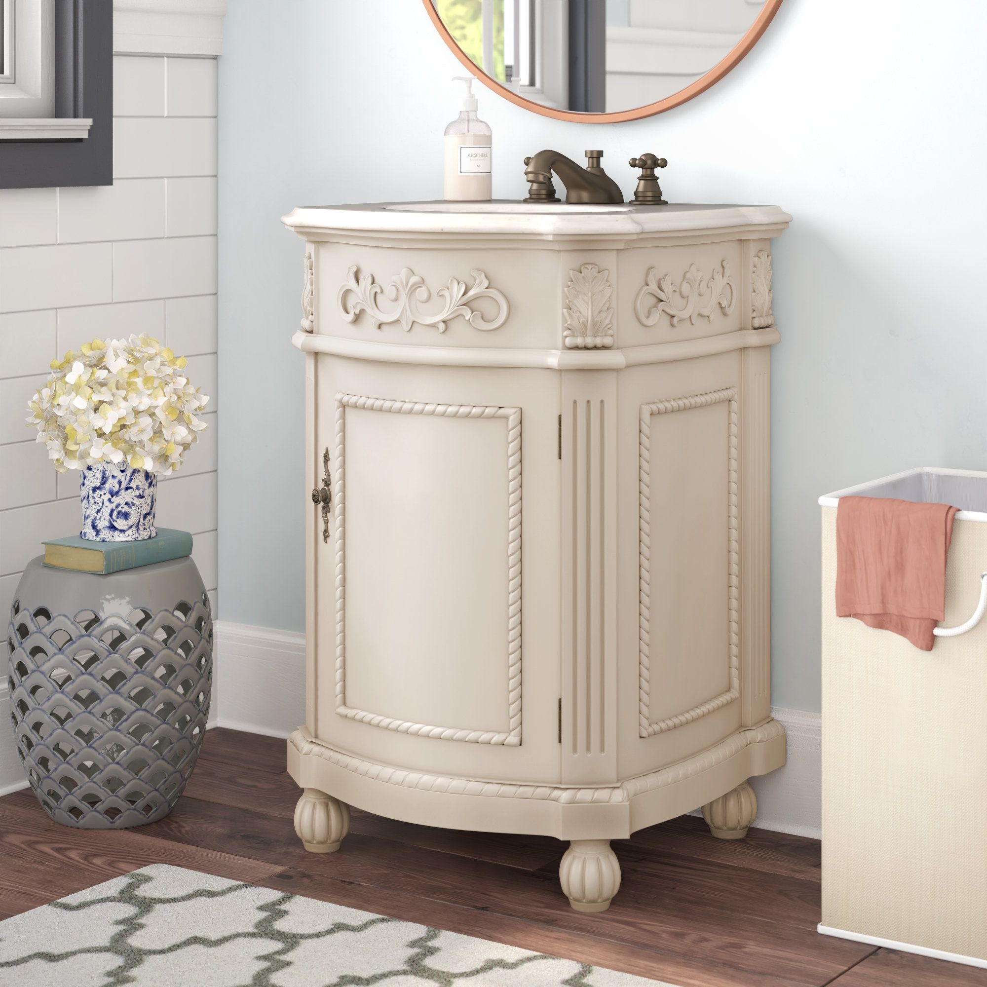 Ambudkar 24" Single Bathroom Vanity Set