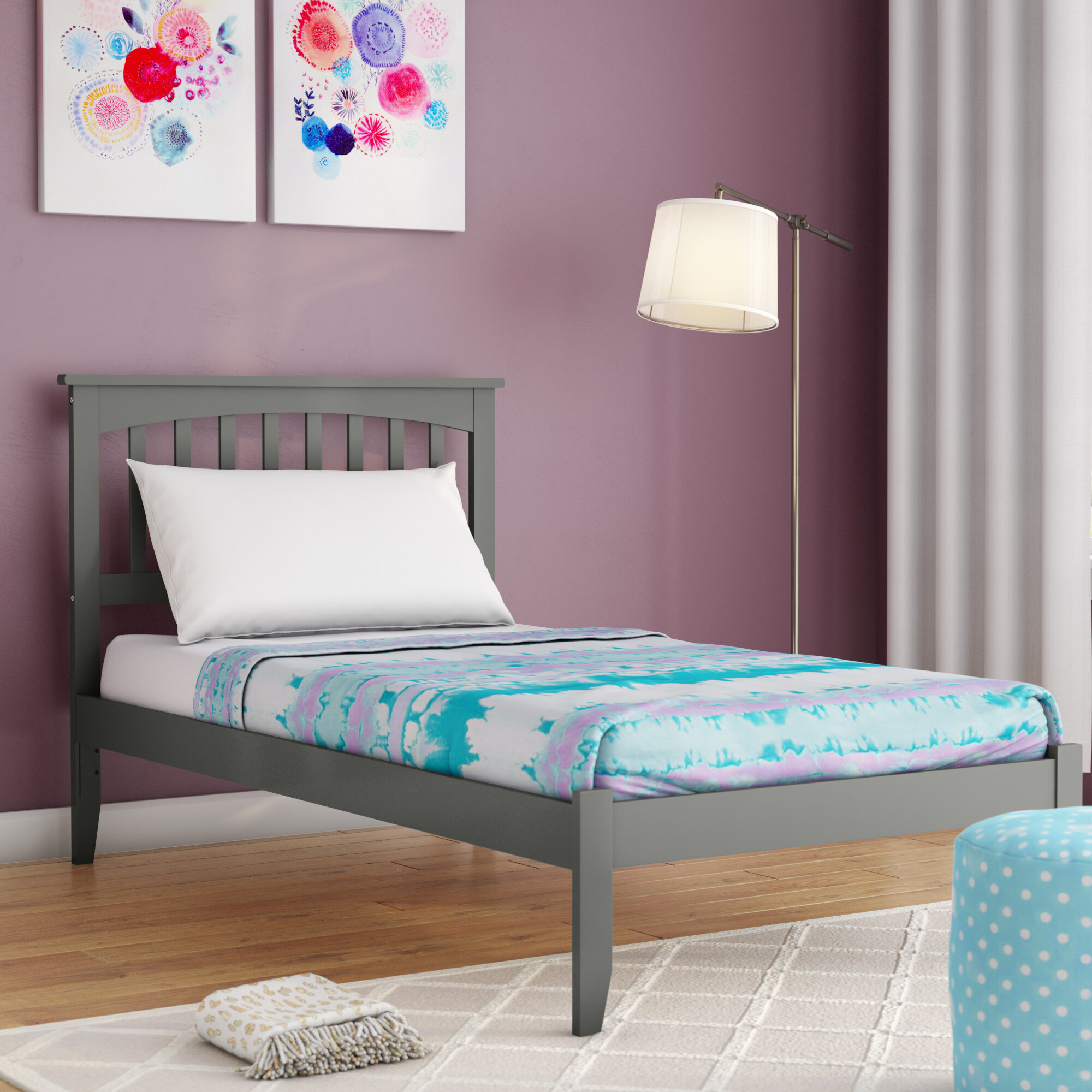 Amethy Platform Bed with Open Footboard