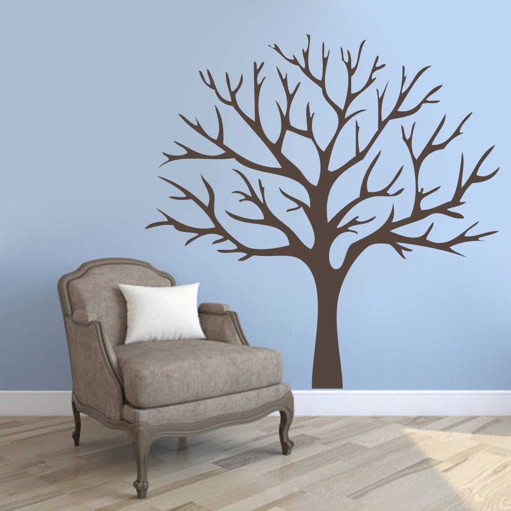 Aquinas Winter Tree Wall Decal (Set of 3)