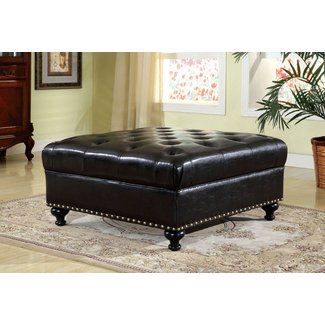 Arleigh Leather Cocktail Ottoman