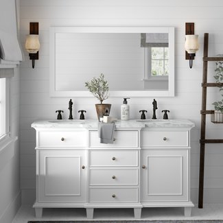 Astoria 60" Double Bathroom Vanity Set with Mirror