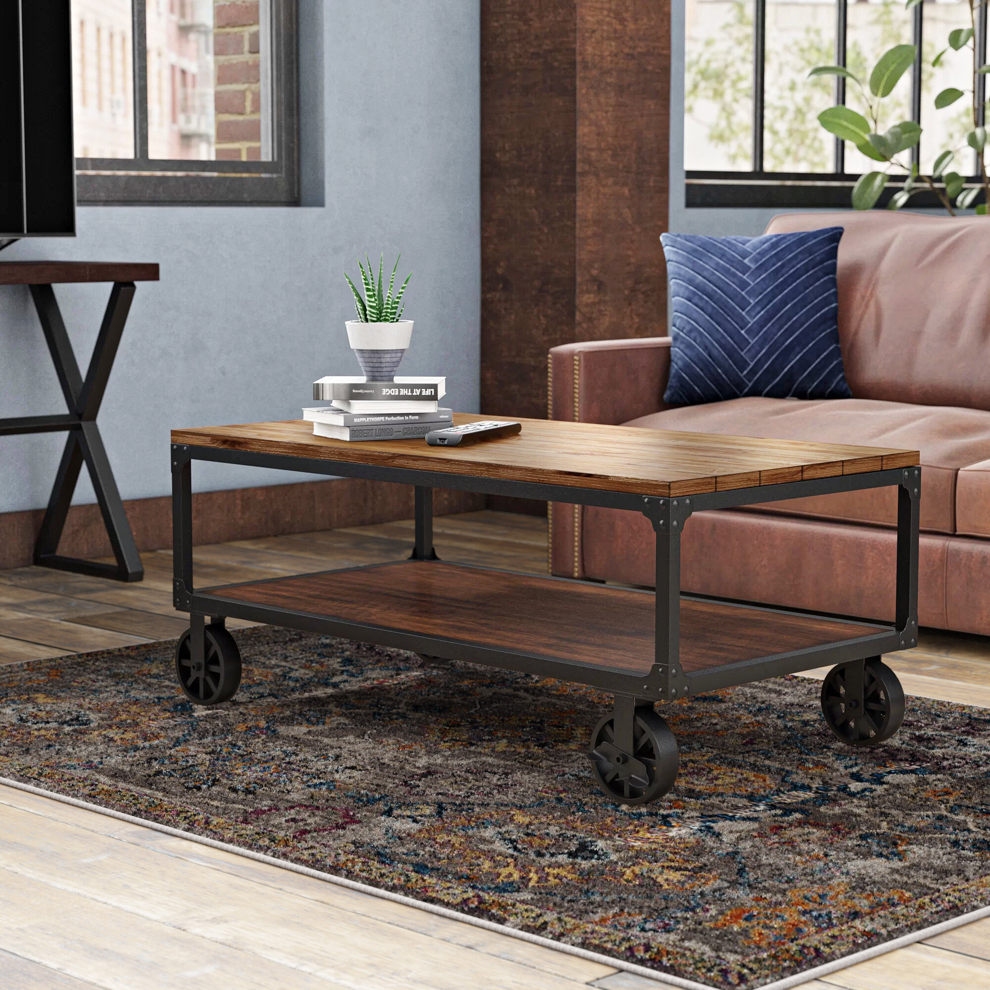 target coffee table on wheels