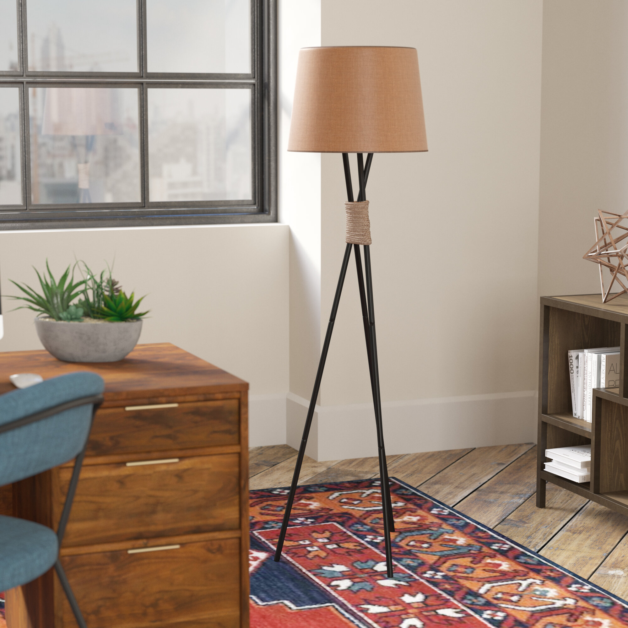 Azulejo 58.5" Tripod Floor Lamp