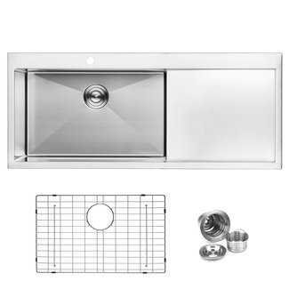 Stainless Steel Sink With Drainboard - VisualHunt