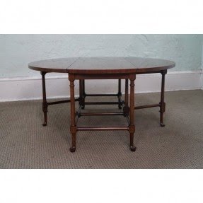 Baker Walnut Drop Leaf Coffee Table | Chairish