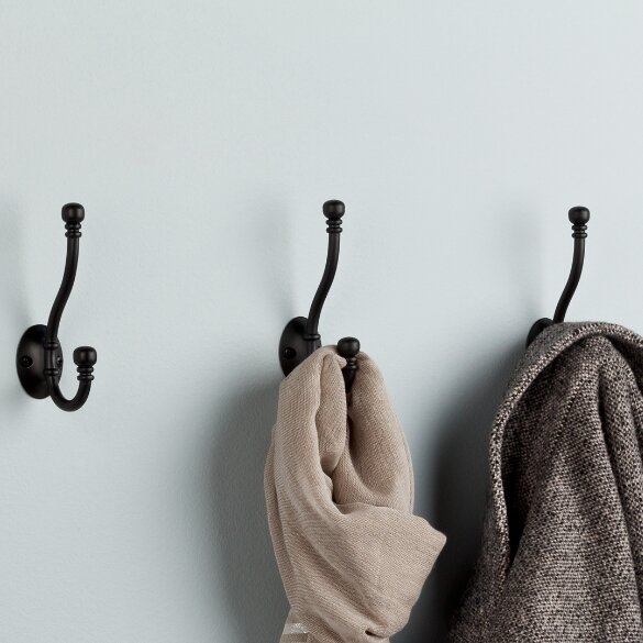 Ball End Coat and Hat Wall Hook (Set of 5)