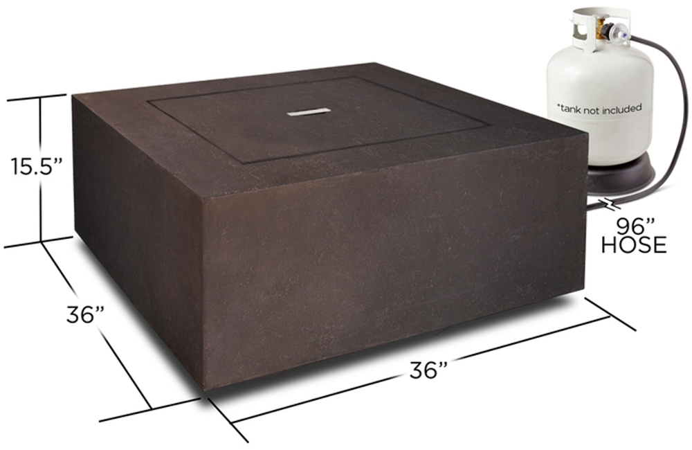 Baltic Concrete Natural GasPropane Fire Pit Table