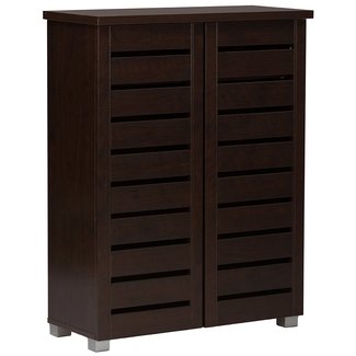 Baxton Studio Adalwin 2 Door Entryway Shoes Storage Cabinet