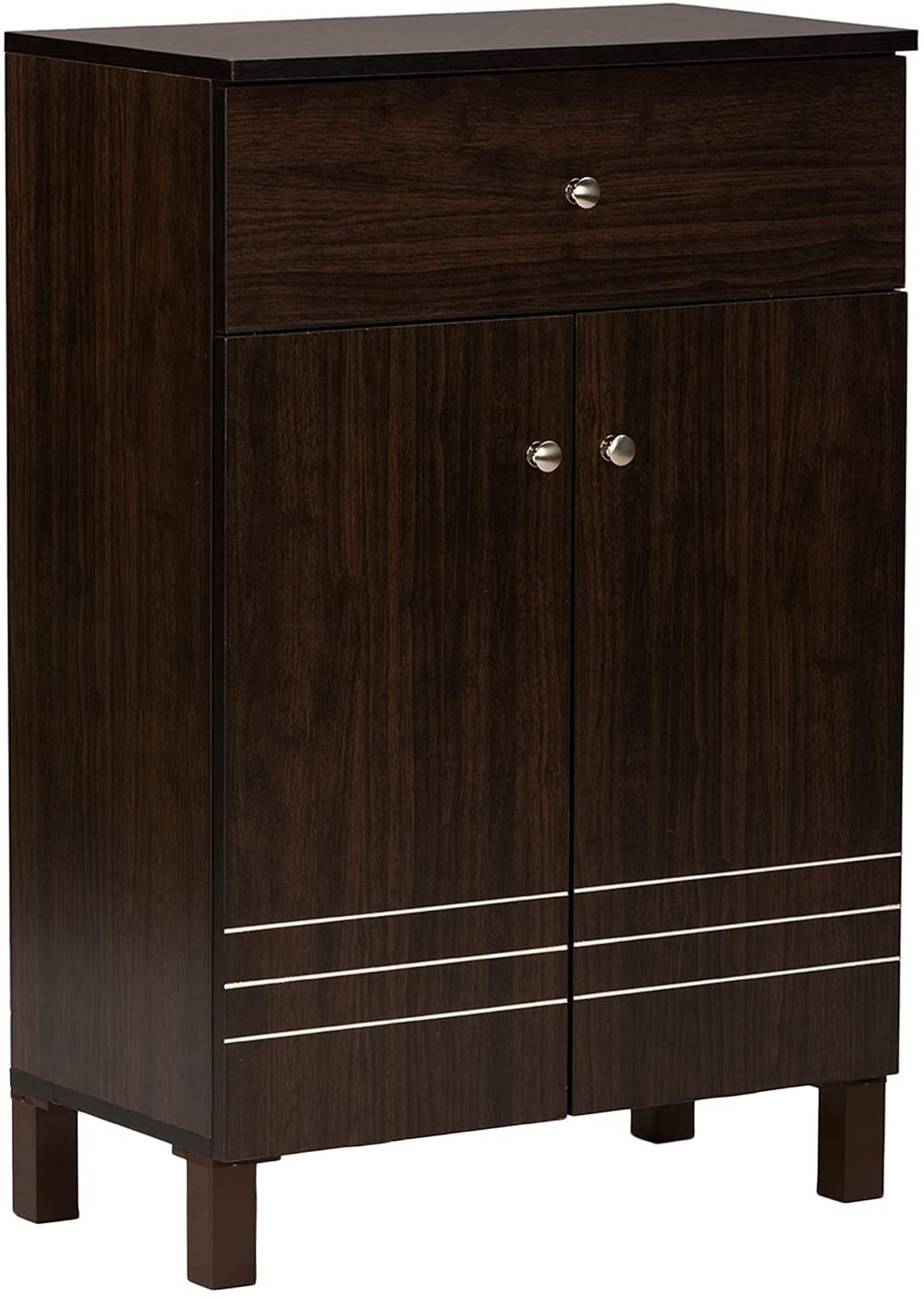 Baxton Studio Felda 2 Door Shoe Cabinet