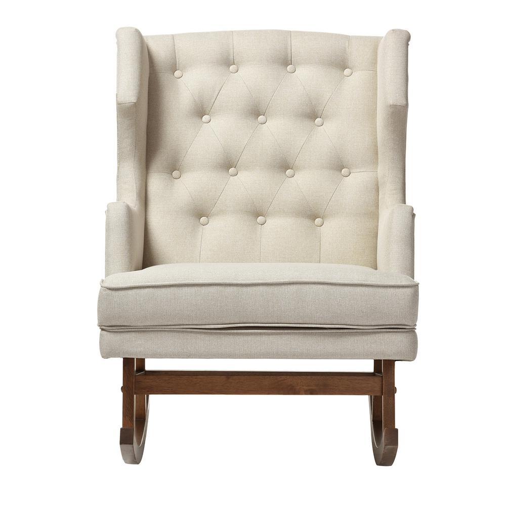 upholstered rocking chair with ottoman