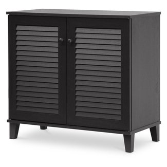 Baxton Studios Coolidge Espresso Shoe-Storage Cabinet