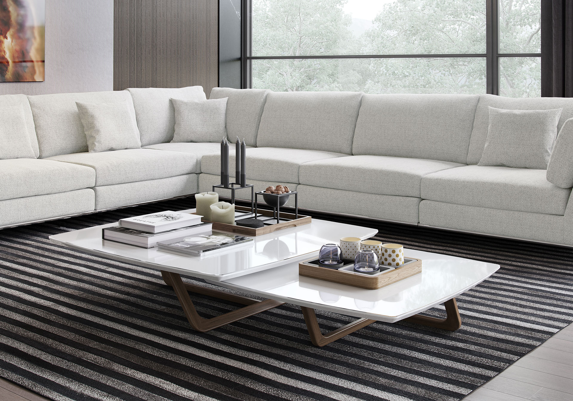 Belvedere 2 Piece Coffee Table Set