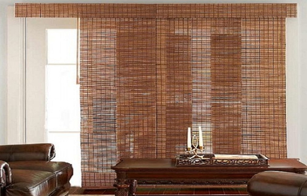 Sliding Glass Door Blinds Visualhunt - Bamboo Shades For Sliding Patio Doors