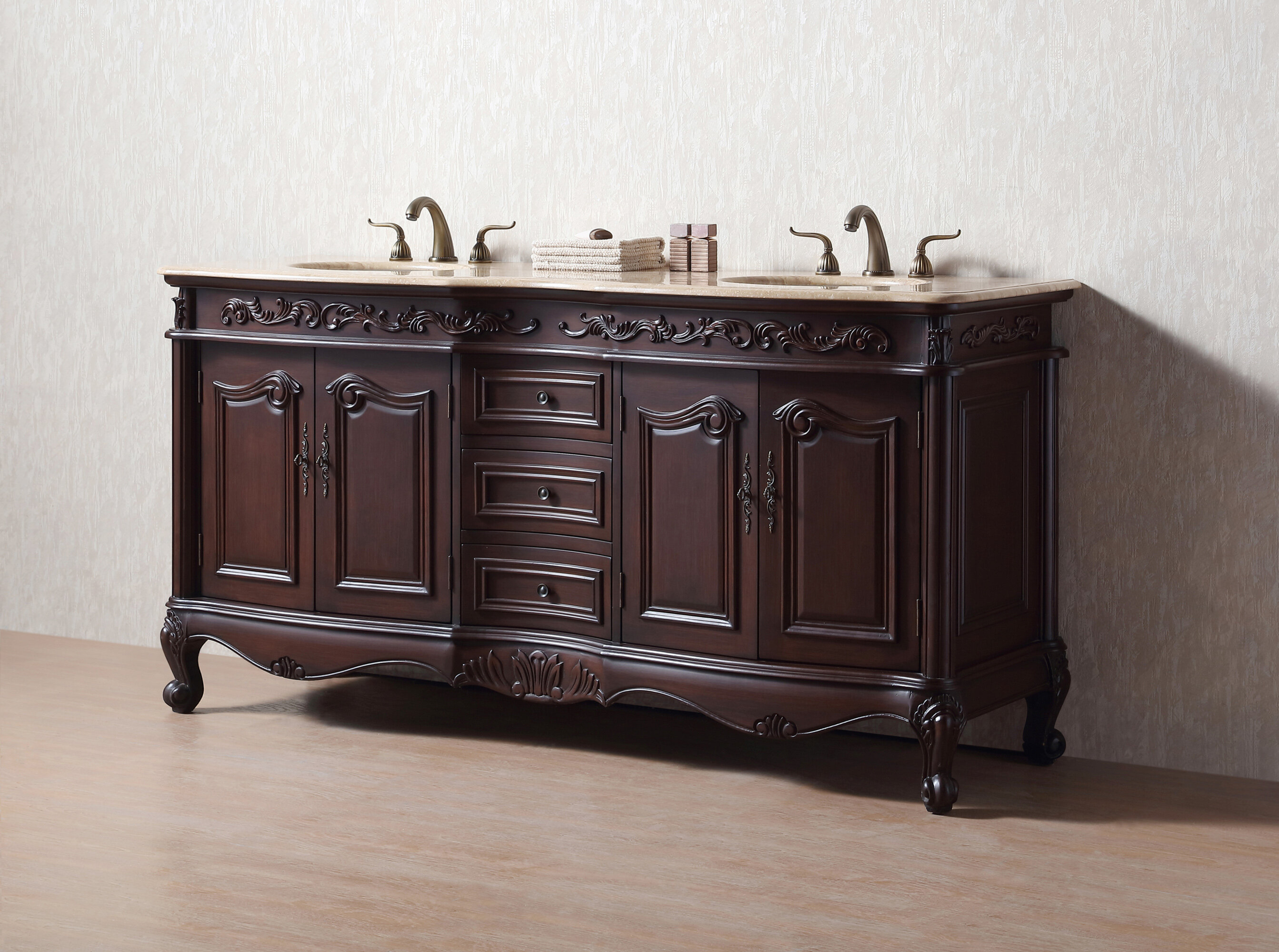 Bourne 72"  Double Bathroom Vanity Set