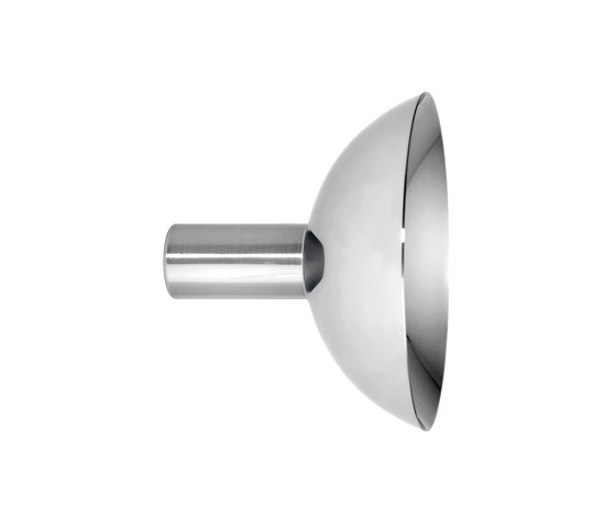 Brass Base Coat and Hat Hook with Concave Face