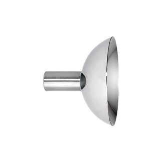 Brass Base Coat and Hat Hook with Concave Face