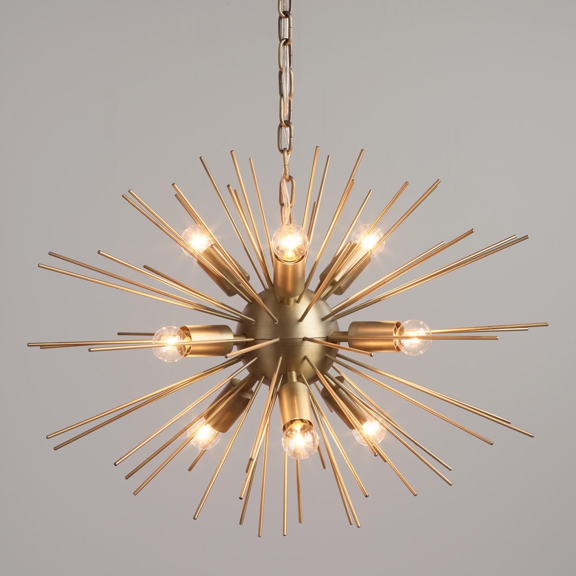 Brass Starburst Collin Chandelier | World Market