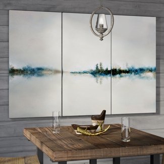 'Calm Morning' Multi-Piece Image on Wrapped Canvas