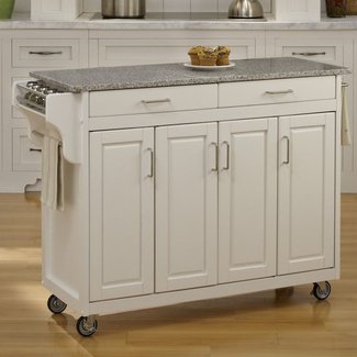Campuzano Kitchen Island with Granite Top