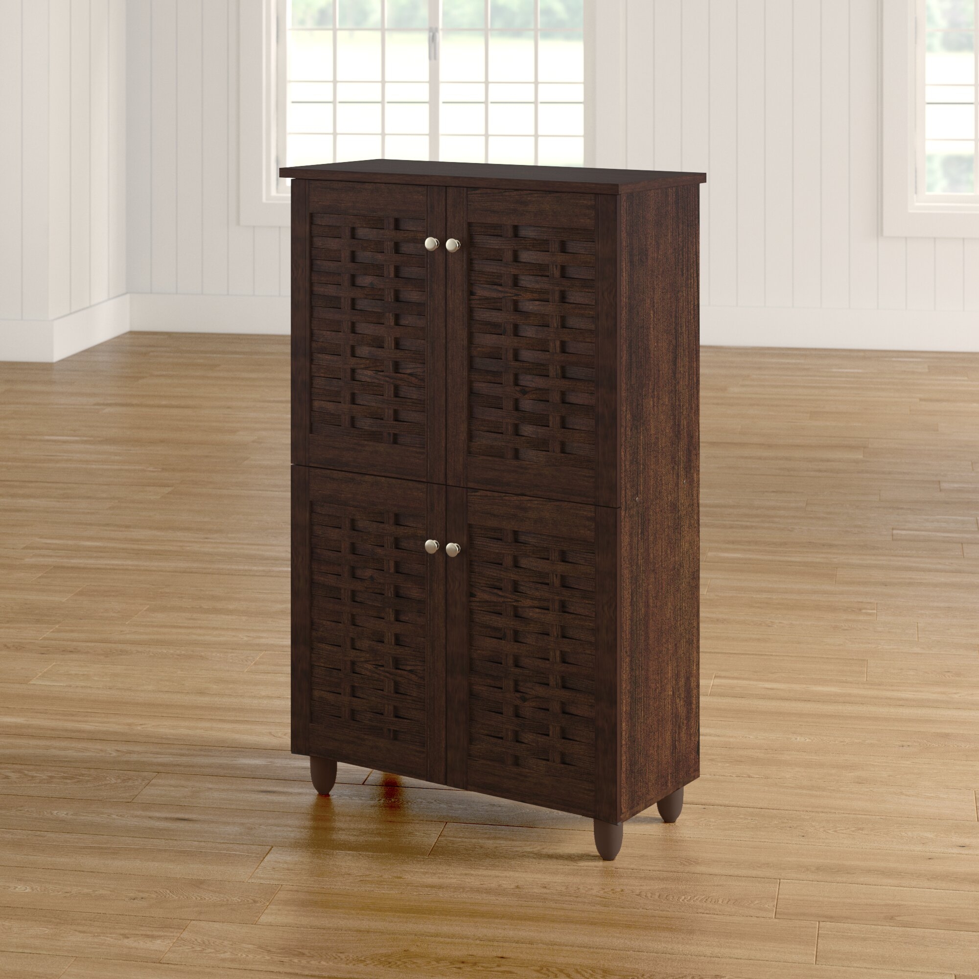 Carnegie 18-Pair Shoe Storage Cabinet