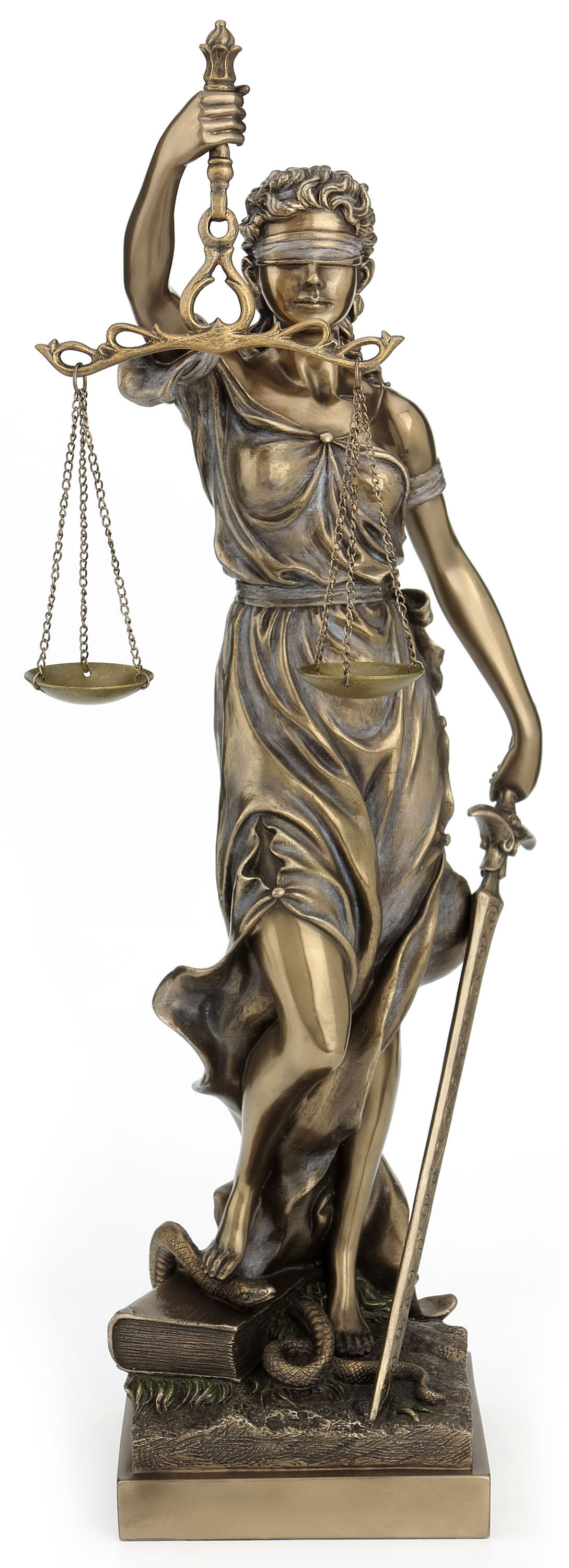 Blind Lady Scales of Justice Lawyer Attorney Judge Figurine Statue Sculpture 