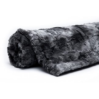 Chanasya Super Soft Fuzzy Fur Warm Charcol Gray Sherpa ...