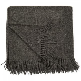 Charcoal Baby Alpaca Throw Bella - Throws and blankets ...