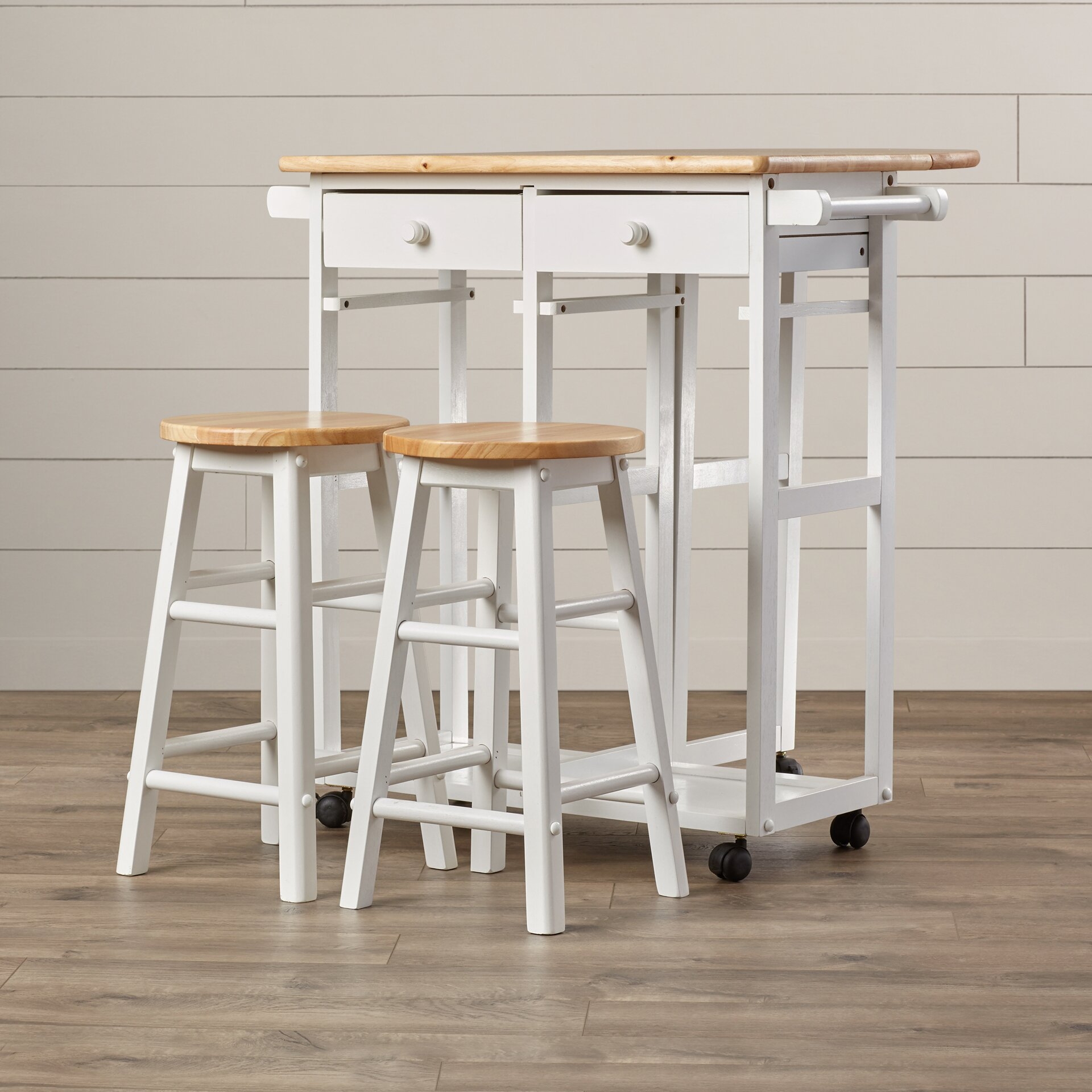Charity 3 Piece Kitchen Island Set