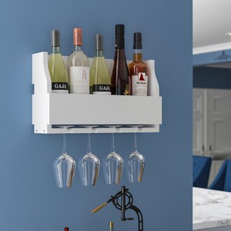 Christopherso 5 Bottle Wall Mounted Wine Rack