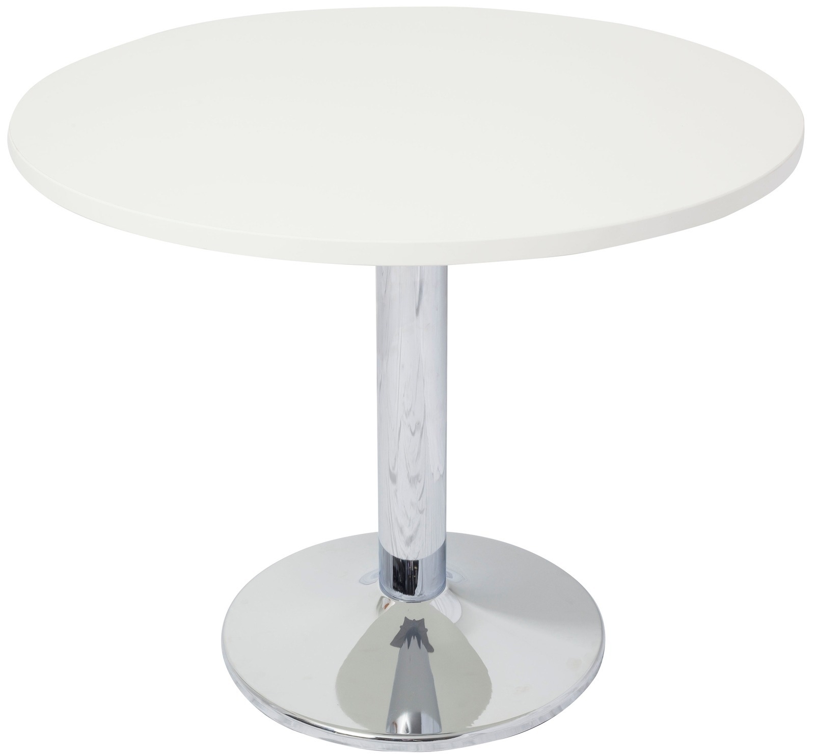Chrome Base Round Meeting Table | Office Stock
