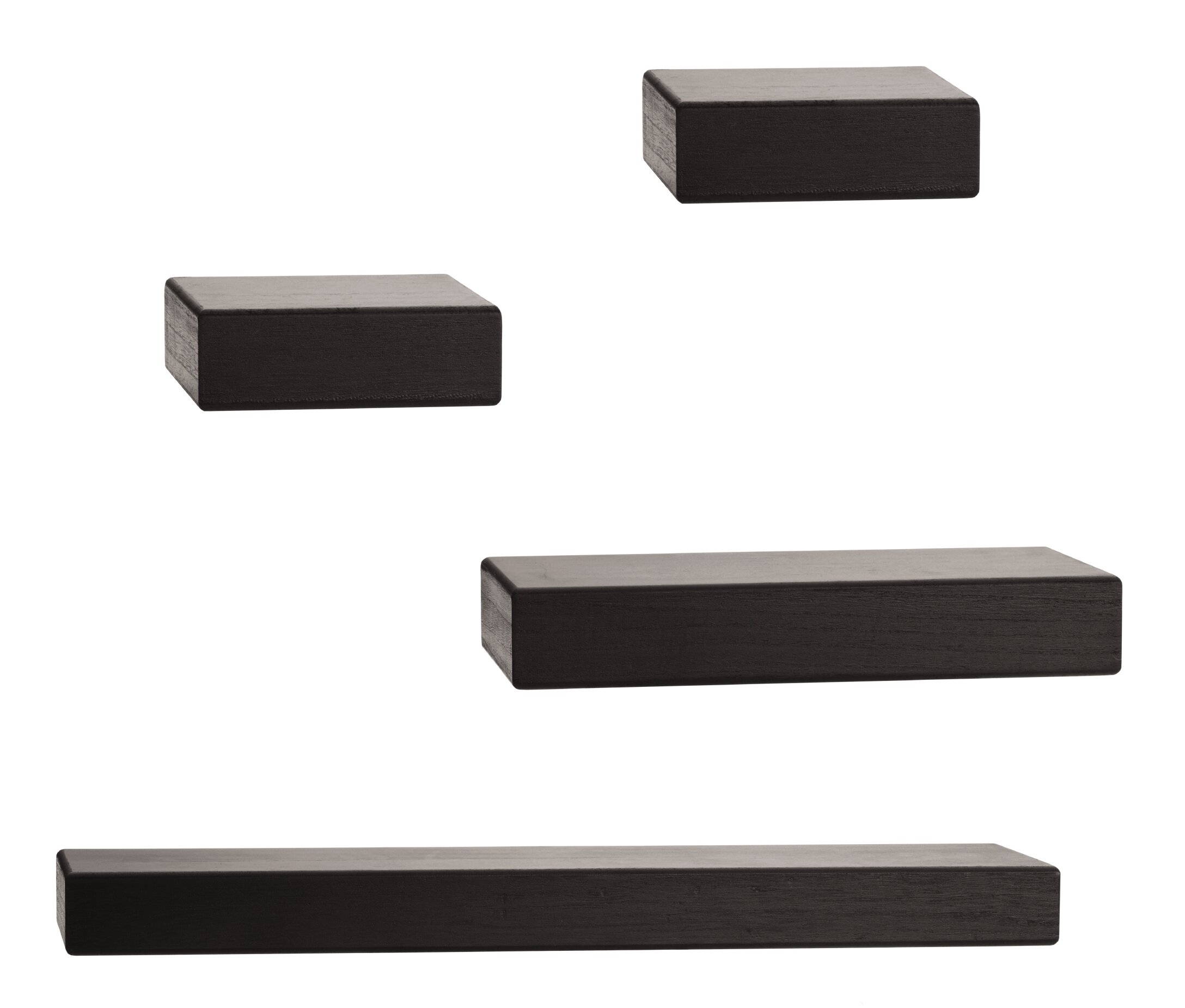 Chunky Ledge 4 Piece Floating Shelf Set