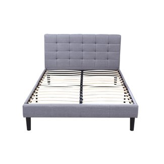 Classic Deluxe Linen Low Profile Platform Bed