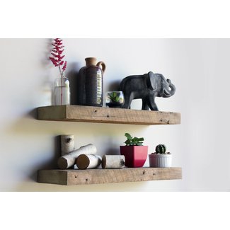 Reclaimed Wood Floating Shelves - VisualHunt