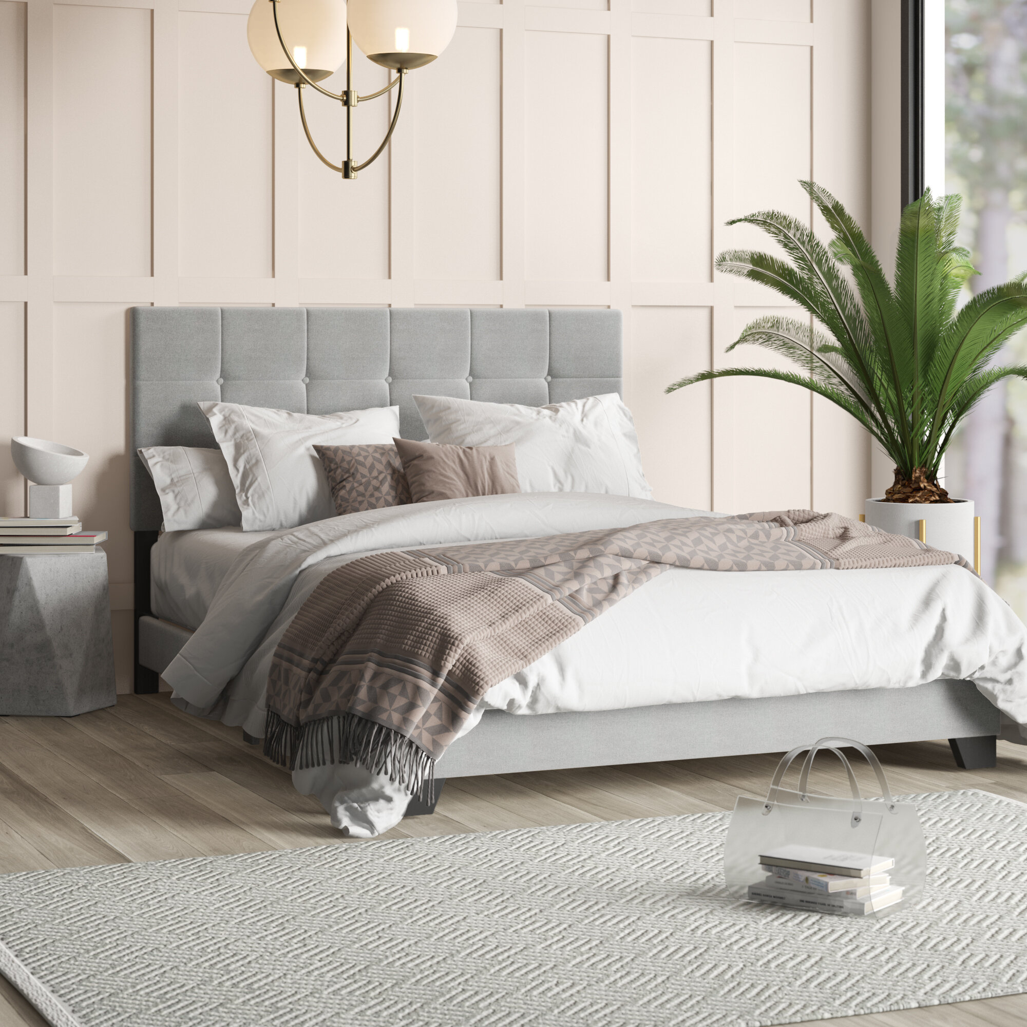 Cloer Upholstered Panel Bed