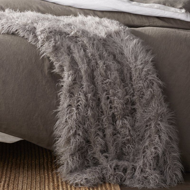 Cobbett Faux Fur Throw Blanket