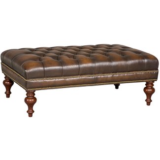 Cocktail Leather Ottoman