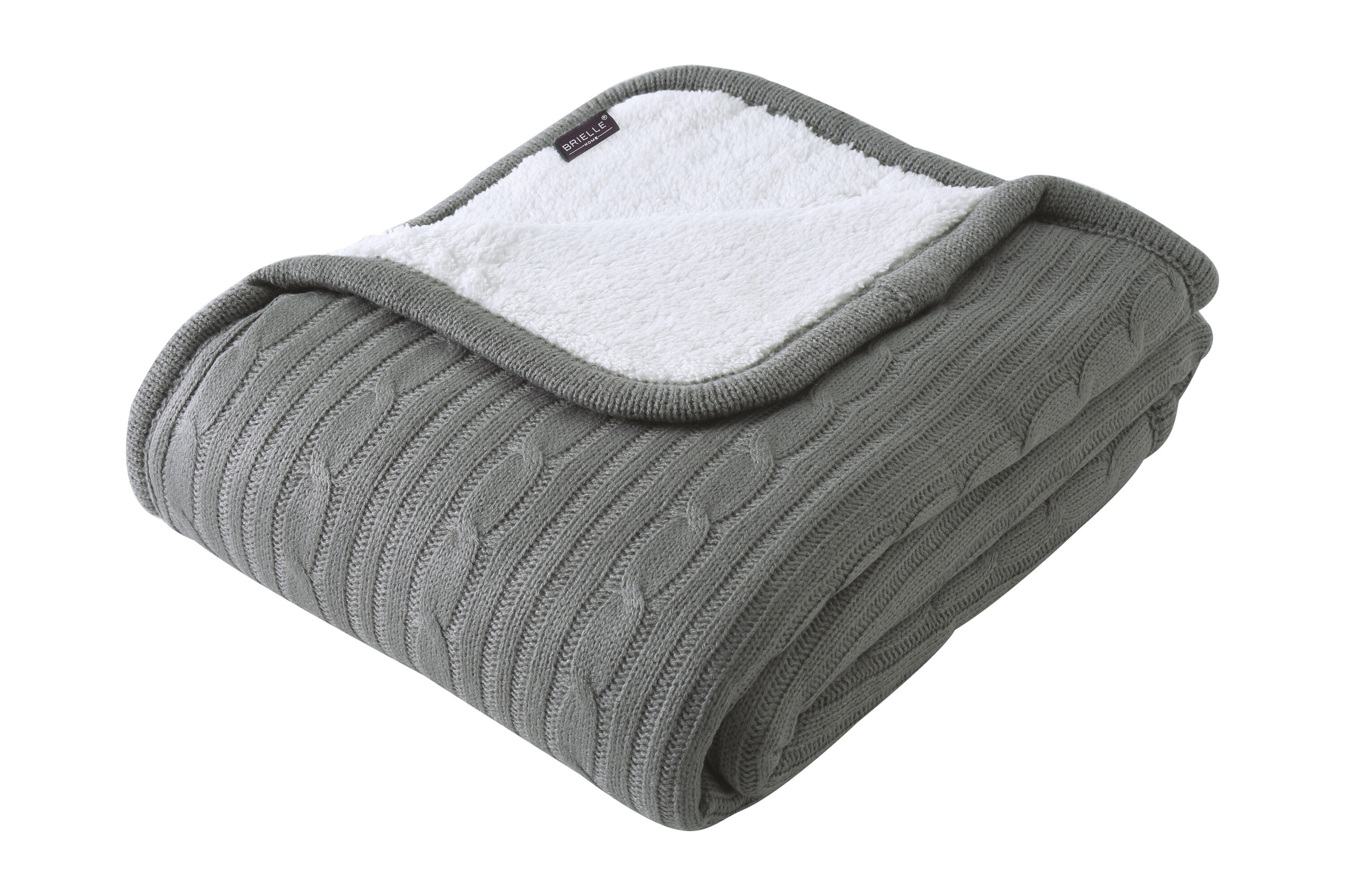 Cozy Cable Knit Throw Blanket