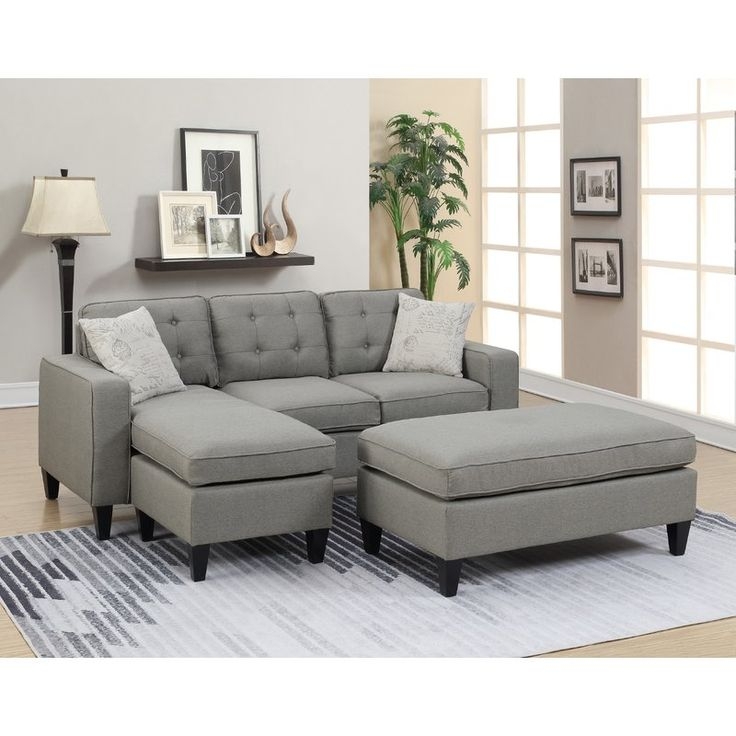 50 Gray Sectional With Ottoman You Ll Love In 2020 Visual Hunt   Cray Reversible Sectional With Ottoman 