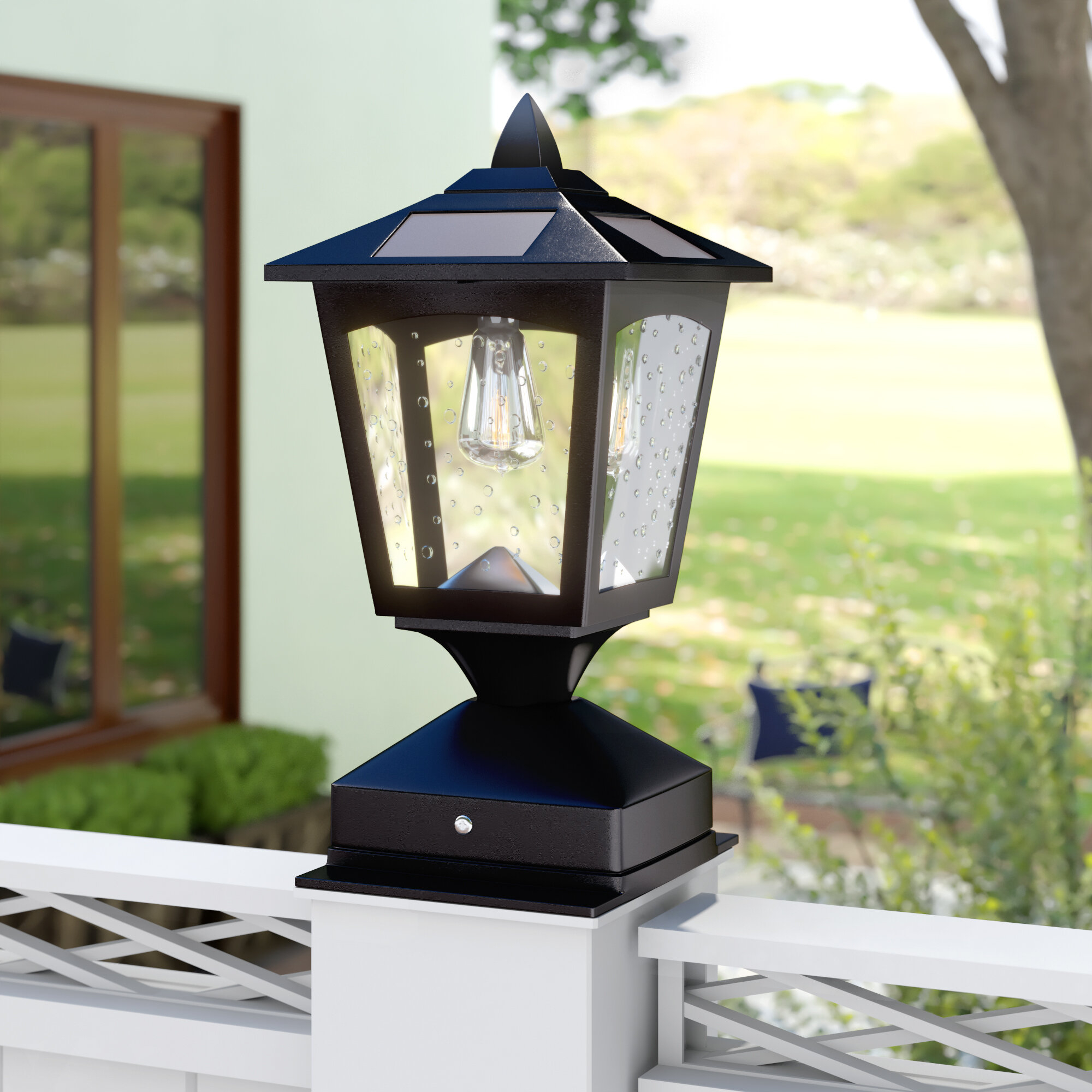 Outdoor Solar Post Lights Visualhunt, Outdoor Lamp Post Lights Solar